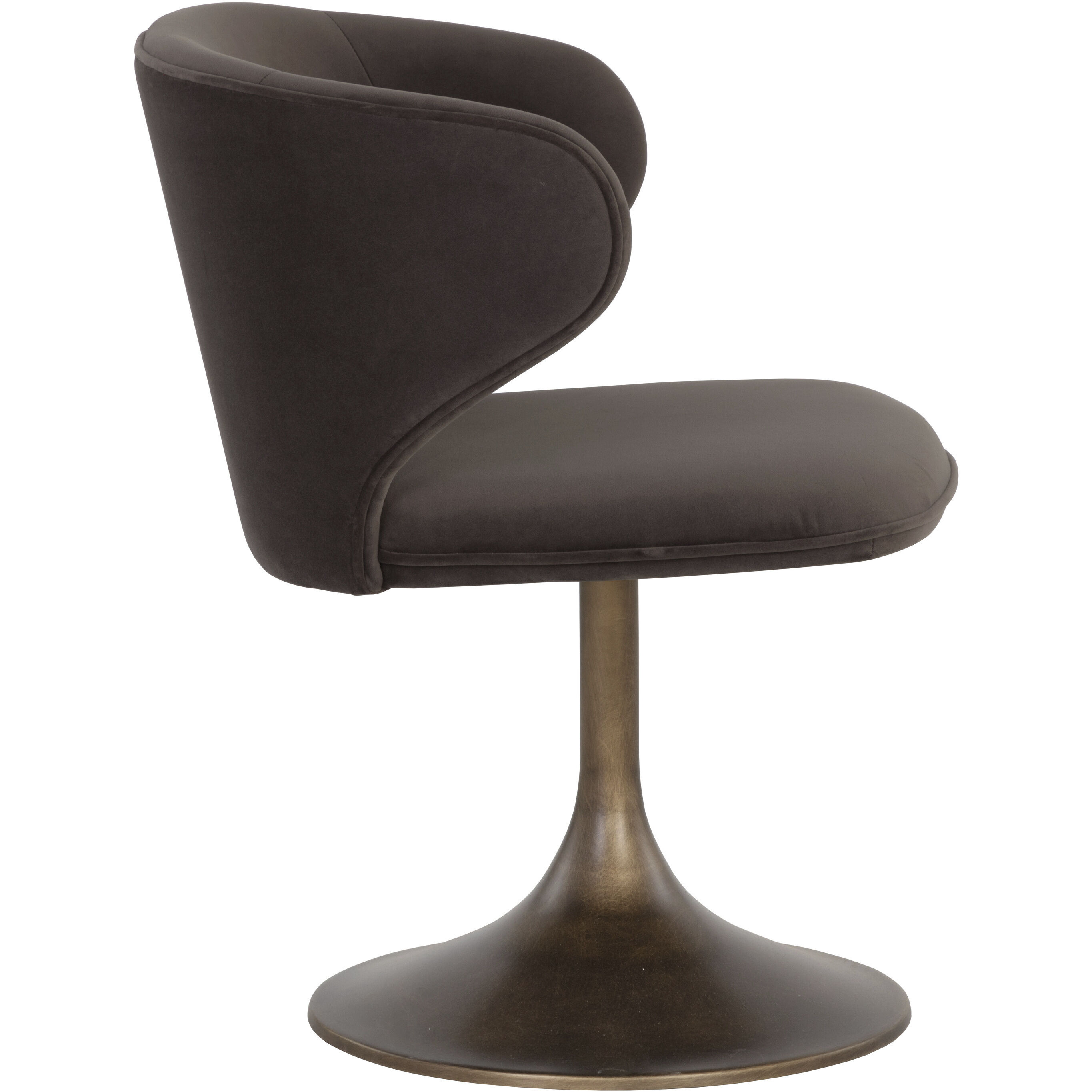 Simone Meg Ash Swivel Dining Chair, Swivel